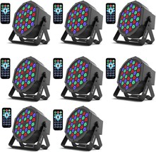 Par Lights, 36 Led Dj Stage Lights With Remote Control And Dmx, 1W Rgb, 8 Pack - £147.29 GBP