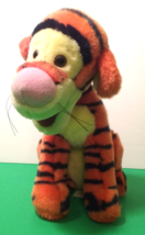 DISNEY Winnie The Pooh 10&quot; Plush Tigger Sitting Stretchy Coiled Curly Tail - $19.95