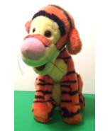 DISNEY Winnie The Pooh 10&quot; Plush Tigger Sitting Stretchy Coiled Curly Tail - £15.69 GBP