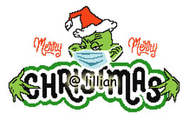New Grinch Merry Merry Christmas Counted Cross Stitch Pattern Chart - £3.13 GBP