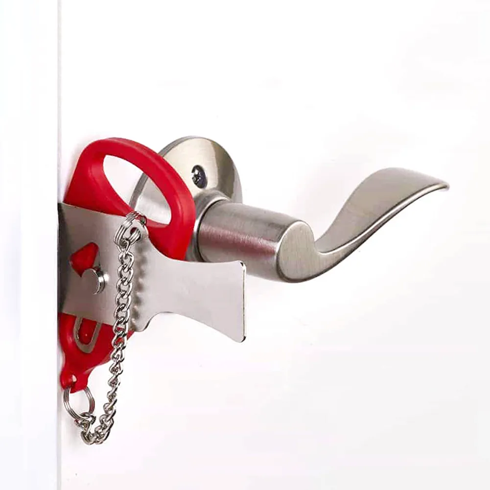 House Home Portable Door Lock Safety Latch Metal Lock House Home Room Hotel Anti - £19.98 GBP