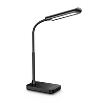 Desk Lamp With Charging Station, 5 Lighting Colors &amp; 7 Brightness Levels Dimmabl - £26.50 GBP