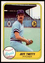 Kansas City Royals Jeff Twitty RC Rookie Card 1981 Fleer Baseball Card #49 nr mt - $0.50