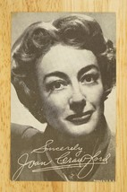 Vintage Paper Advertising Arcade Card Joan Crawford Movie Star B&amp;W Photo - $9.89