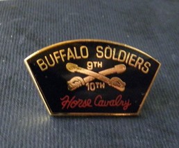 Buffalo Soldiers 9th 10th Horse Cavalry Army Lapel Pin Badge 1.1 inches - $5.74
