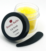 Jasmine Lip Scrub handmade exfoliating sugar scrub gift for her Natural Lips - £6.36 GBP