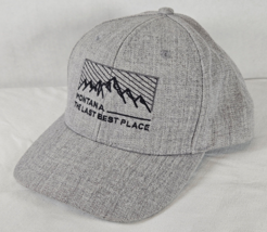 Montana The Last Best Place Gray Grey Hat Cap Snapback Ouray Sportswear - £13.48 GBP