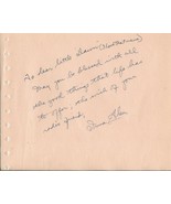 Irma Glen Signed Note on 4.75x6 Vintage Album Page NBC Organist - £38.93 GBP