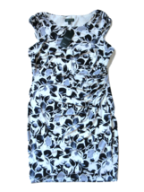 NWT LAUREN Ralph Lauren Koriza Montero Grey Black Floral Matte Jersey Dress 16 - $41.58