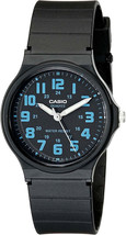 Casio MQ71-2B Men&#39;s Classic Analog Black Resin Band Watch - £18.73 GBP