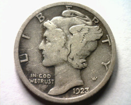 1923 MERCURY DIME VERY GOOD / FINE VG/F NICE ORIGINAL BOBS COINS FAST 99... - $7.95