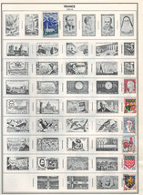 FRANCE 1960-1962 Very Fine Used Stamps Hinged on list: 2 Sides - £0.88 GBP