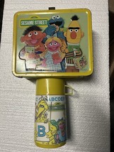Vintage 1979 Sesame Street Metal Lunchbox Aladdin Lunch Box 70s No Therm... - $799.61 MXN