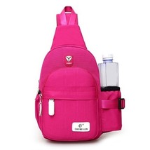 Men Nylon Outdoor Sport  Shoulder Small Bag Crossbody Chest Pack Backpack Canvas - £60.28 GBP