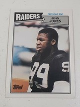 Sean Jones Los Angeles Raiders 1987 Topps Card #222 - £0.76 GBP