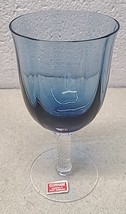 MCM 1970s Vintage Gorham Crystal Accent Deep Blue Wine Water Goblet  Ger... - $464.99 MXN