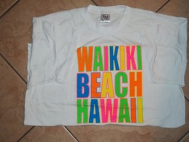 t- shirt waikiki beach Hawaii size xl nwot  - £36.09 GBP