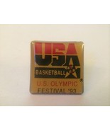 Vintage USA Basketball U.S. Olympic Festival 1993 metal lapel tie pin - $261.22 MXN