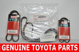 Toyota Lexus V6 Full Factory 100% Genuine Timing Belt And Drive Belt Set - £78.51 GBP