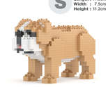 English Bulldog Mini Sculptures (JEKCA Lego Brick) DIY Kit - $39.00