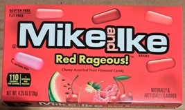 Mike and Ike Brand Red Rageous! Chewy Assorted Fruit Flavored Candy 24 boxes - £75.93 GBP
