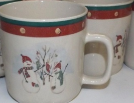 Royal Seasons RN2 Pattern Holiday Christmas Mugs - Set of 2 - £10.35 GBP