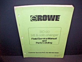 Rowe BC-20 Original 1981 Dollar Bill Change Machine Service Parts Manual Catalog - £15.61 GBP