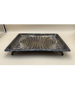 Rare Tiffany &amp; Co Sterling Silver 925 Rectangular Footed Tray 550g 11&quot;x8.5&quot; - $26,632.04 MXN