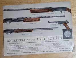 Vintage Ad High Standard All American Shotgun &#39;Great Guns..&#39; 1964 - £6.70 GBP