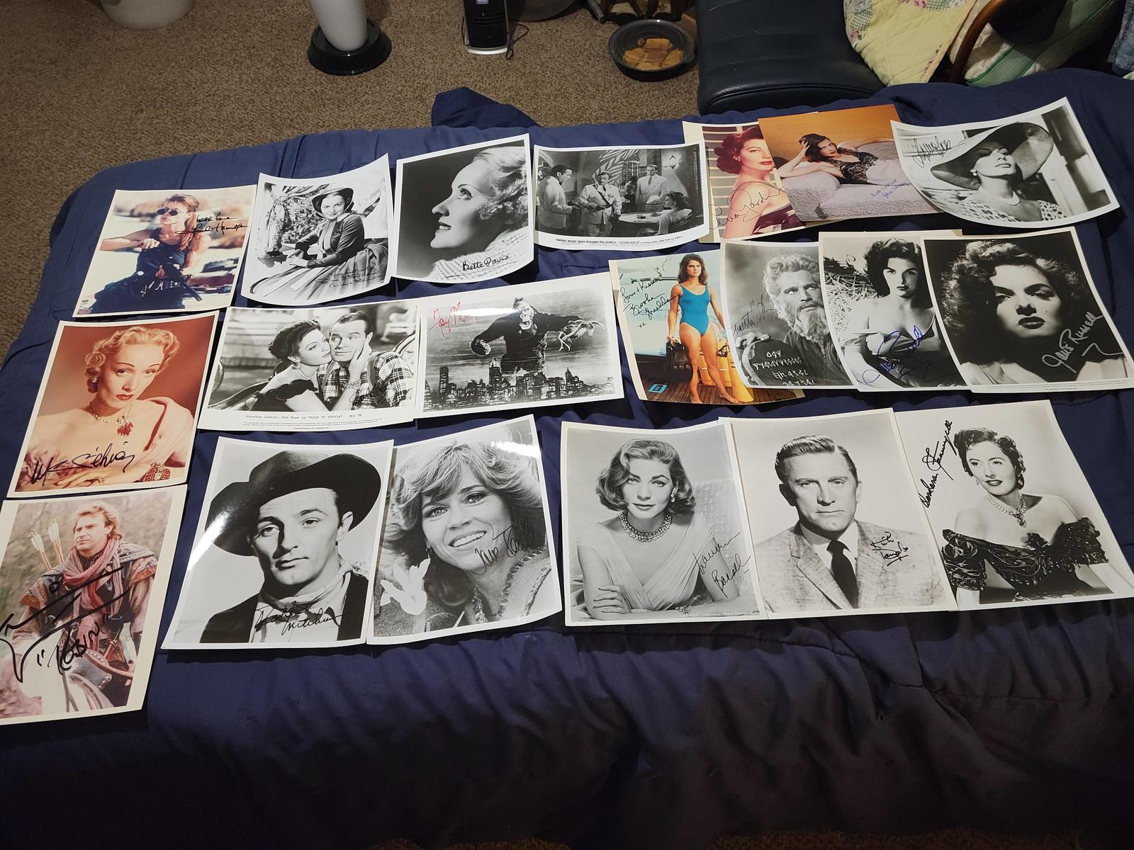 Hollywood signatures assorted (reproductions) - $40.00