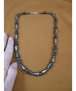 (v478-A) 21&quot; Black Hematite Iron oxide Beads GEM bead Necklace JEWELRY G... - €37,35 EUR