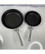 Pair Calphalon #1392 and #1390 12” and 10&quot; Anodized Aluminum Frying Pans... - $37.04