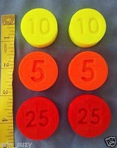 LOT 6 Replacement Coins compatible Fisher Price Cash Register 2044 &amp; 926... - $8.70