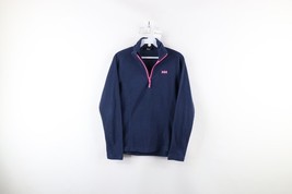 Vtg Helly Hansen Womens S Distressed Polartec Fleece Half Zip Pullover S... - $29.41