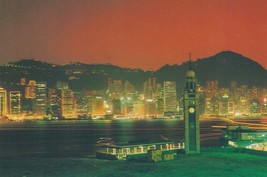 Postcard -  Hong Kong Night Scene #2 - £3.53 GBP