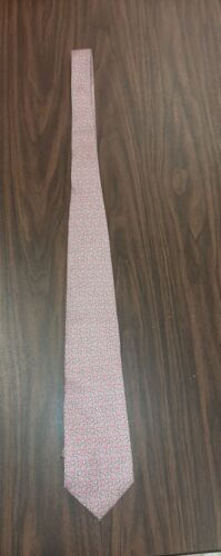 Men&#39;s SERO New England Classics 100% Silk Pink &quot;Seashells&quot; Pattern Neck Tie - $11.99