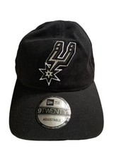 New Era NBA San Antonio Spurs Cap Hat Adult Adjustable Black 100% Cotton - $14.85