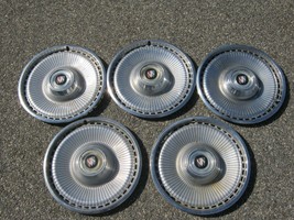Lot of 5 genuine 1971 to 1973 Buick Lesabre Electra 15 inch hubcaps whee... - £44.04 GBP