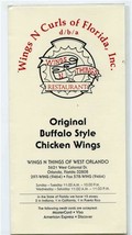 Wings N Things Restaurant Menu West Orlando Florida Legend of Buffalo Wings - £14.08 GBP