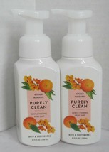 Bath &amp; Body Works Foaming Hand Soap Lot Set Of 2 Purely Cl EAN Kitchen Mandarin - £18.65 GBP