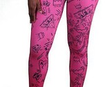 Civil Clothing Omaggio Rosa Acceso Legging Fly Stampa Sexy Poliestere St... - $14.99