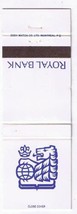 Matchbook Cover Royal Bank Of Canada Termplan Personnel Loans - £0.54 GBP