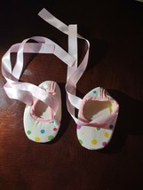 Polka Dot Ballet Baby Newborn Shoes-SHIPS N 24 HOURS - £13.35 GBP