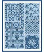 Antique Sampler 2 Repeating Borders Floral Textile Cross Stitch Pattern ... - $131.04 MXN