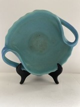 Vintage Van Briggle Double Handled Centerpiece Bowl Blue Green Art Pottery - $135.00