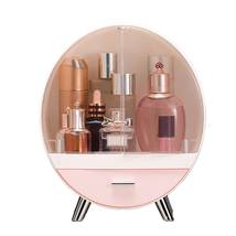 2 Layer Cosmetic Storage Box Dressing Table Shelf Beauty Acrylic Desktop Clear - £31.53 GBP
