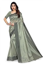 Women&#39;s Present Banarasi Soft Lichi Silk Saree Beautiful Jacquard Rich Pallu Des - £3.91 GBP