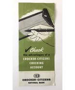 Crocker-Citizens National Bank Advertising Brochure For Checking Account... - $16.00