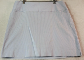 S.C. &amp; CO. Athletic Skort Womens XL Gray Striped Pockets Elastic Waist V... - $11.74