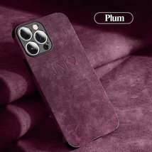 Customized Name Case For iPhone 14 Pro Max14 Plus Personalised Initials lambskin - £8.07 GBP